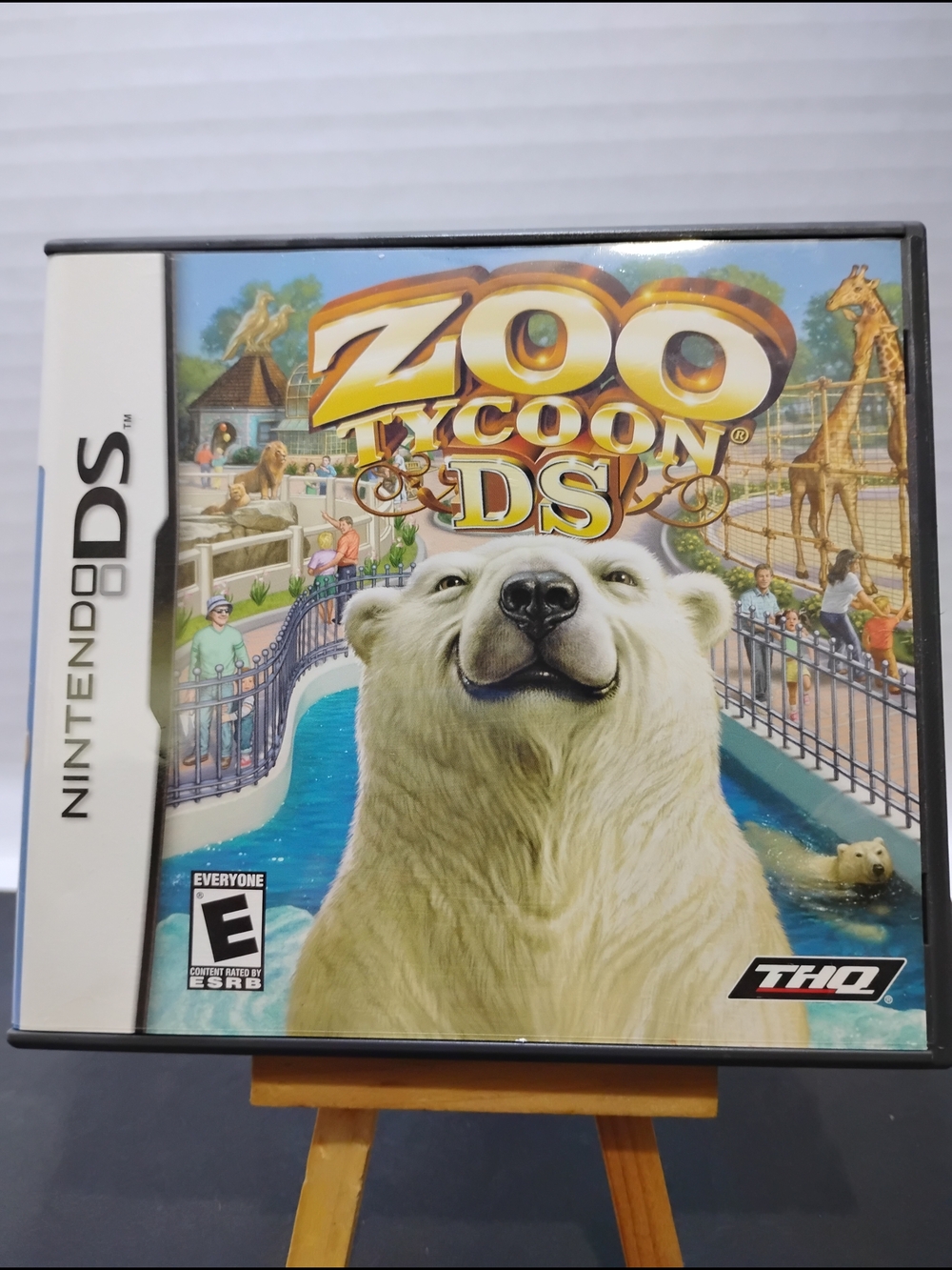 HQ Zoo Tycoon DS Game Case - White & Blue Cover Art